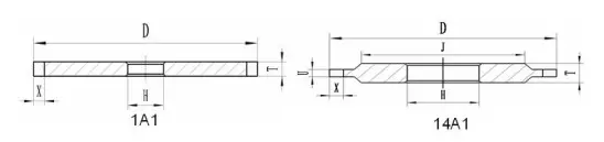 CNCツール研削盤用の1A1 14A1ダイヤモンド砥石