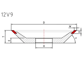 12V9 ダイヤモンドホイール
