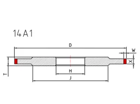 14A1 ダイヤモンドホイール